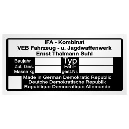 Ifa vardinės lentelės lipdukas bet kokio prekės ženklo