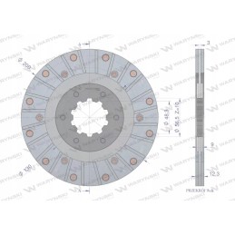 Case Warynski stabdžių diskas