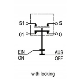 Apatinės pakabos mygtuko jungiklis