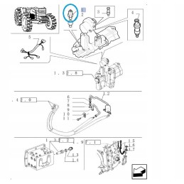 Slėgio jutiklio korpusas new holland 82028130 cnh
