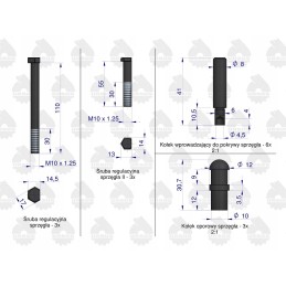 Ursus 50501163u Ursus sankabos remontas