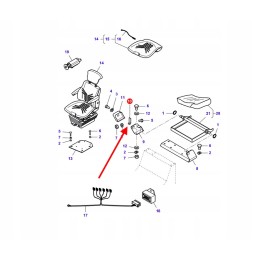 La322804550 operatoriaus sėdynės tvirtinimo plokštė