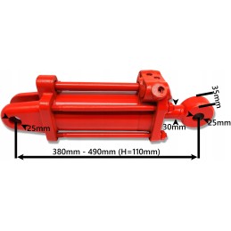 Galingas hidraulinis cilindras t 25 t 16 t 30 c75x110