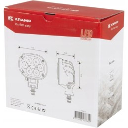 Ovali LED darbo lempa 30w 3000lm su deut kištuku