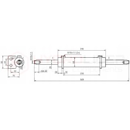 Zetor 2x100 hidroliderio stiprintuvas