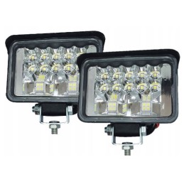 2 x halogeninių LED darbo lempų rinkinys 108w 12 24v