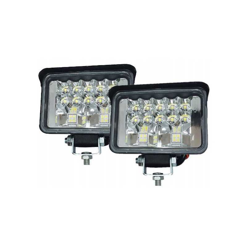 2 x halogeninių LED darbo lempų rinkinys 108w 12 24v