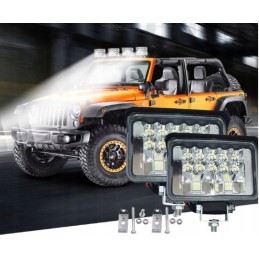 2 x halogeninių LED darbo lempų rinkinys 108w 12 24v