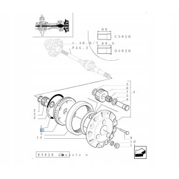 Stebulės reduktorius new Holland korpusas 5142047 cnh