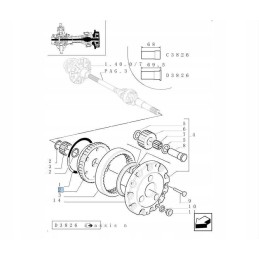 Stebulės reduktorius new Holland korpusas 5142047 cnh