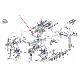 H822100070100 stabdžių hidraulinio slėgio linija