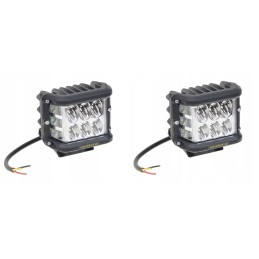 Darbo lempos LED žibintai 2x 36w mini traktorius