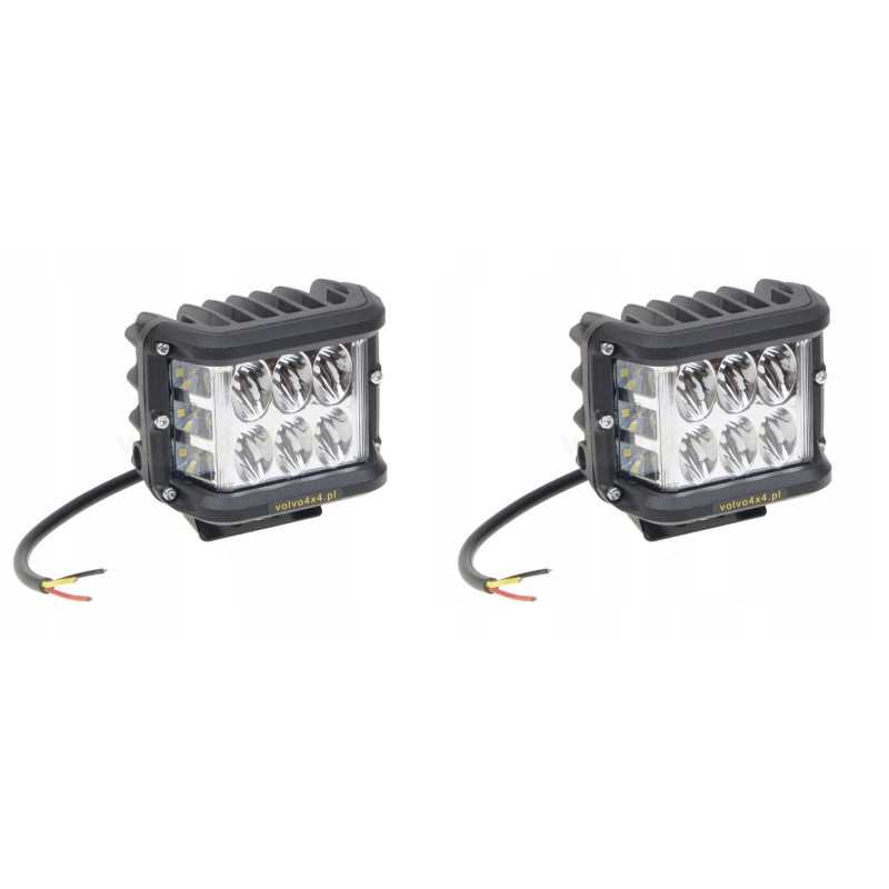 Darbo lempos LED žibintai 2x 36w mini traktorius