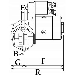 Starteris hc cargo briggs stratton 113853 0 5kw