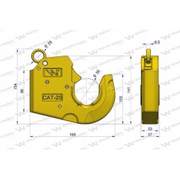 Kablio suvirinimo antgalis Cat 2s light Warynski