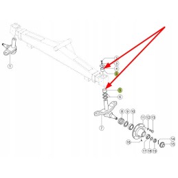 649431 0 ašies įvorė 50 x 53 x 40 mm