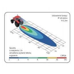 LED darbo lempa 3000lm Wesem CRP2A 55350 korpusas