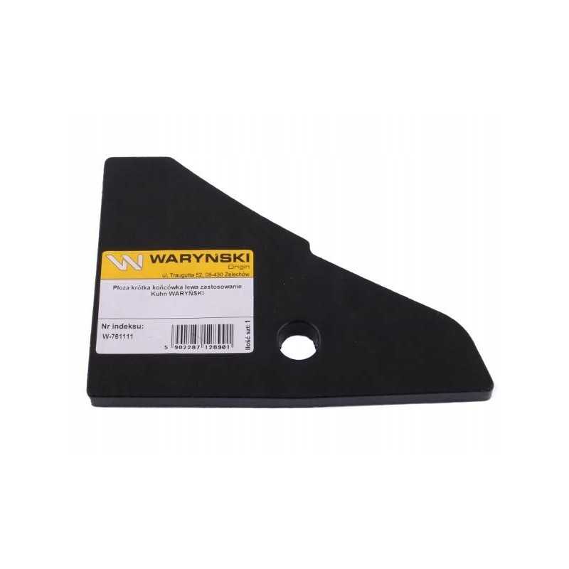 Slydis, trumpas antgalis, kairysis, skirtas naudoti Kuhn, plieninis