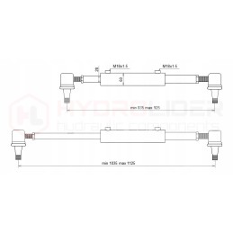 Vairo stiprintuvo cilindras Zetor 3 cyl 5211 su tvirtinimu