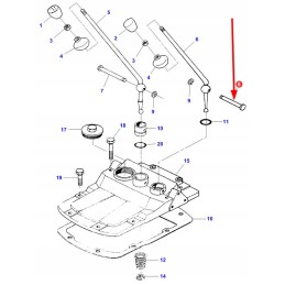 1663598m1 pavarų svirties kaištis