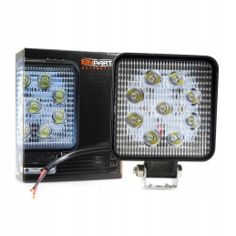 LED halogeninė darbo lempa 27w kvadratas 30 laipsnių