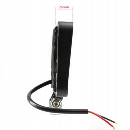 LED halogeninė darbo lempa 27w kvadratas 30 laipsnių