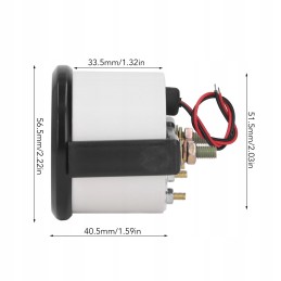 Laikrodis kuro lygio indikatorius 2 52mm LED