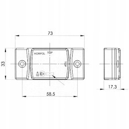 LED markerinė lempa 12v 24v balta