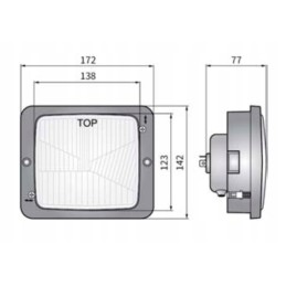 Priekinių žibintų korpusas ih 3404170r94 181 19 fendt lempa
