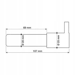 Vairo stiprintuvo pavaros kaištis New Holland 5142048