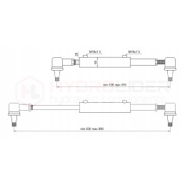 Vairo stiprintuvo cilindro c 360 h 200 hidroliderio komplektas