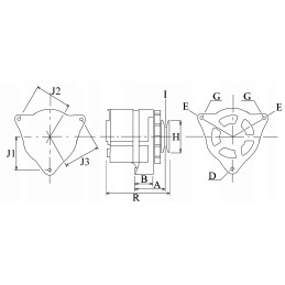 Generatorius hc cargo claas renault 114513 14v 95a