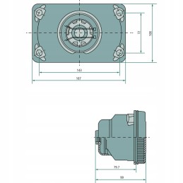 Granito krypties reflektoriaus įdėklas