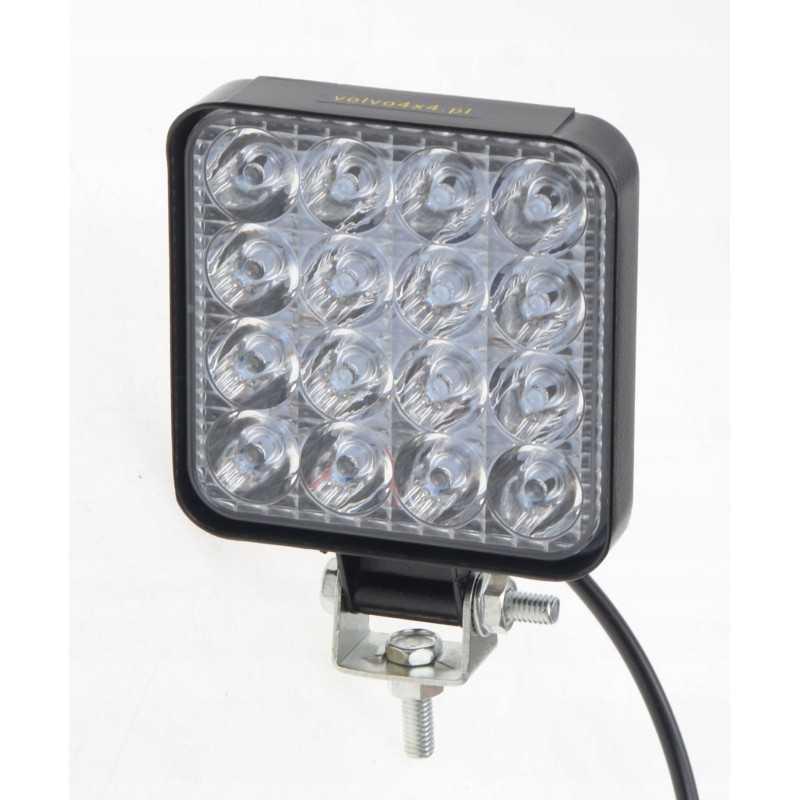 Mini darbo lempa 16x LED tipo 48w 12v 24v traktorius