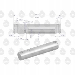 Apatinės trauklės volas 1695314m1 mf3 originalus Ursus