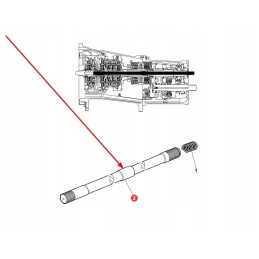 4301286m1 dyna 4 pavarų dėžės velenas