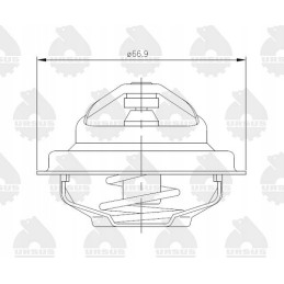 Termostatas c 385 zetor 4 cilindrų ursus 80005902u