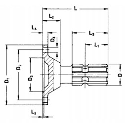 Velenas su apykakle 1 3 8 z6 l 110 mm
