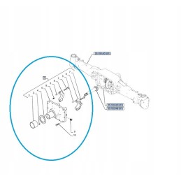 Ratas su atakos voleliu z10 34 new holland t6 t7 korpusas