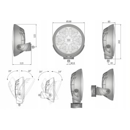 Wesem 180 fervor LED kelio ir gabaritiniai žibintai