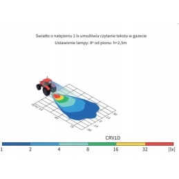 Wesem LED darbo lempa 5500 lm, 60 plataus spindulio