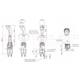 3356w vairasvirtė šakėms, 1 hidroliderio mygtukas