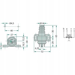 Maitinimo relės veleno jungiklis 22717160000
