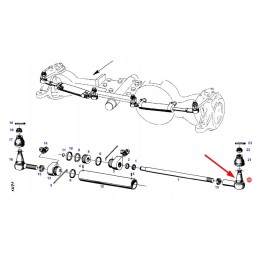 X800210051000 rutulinė jungtis m18 x m20