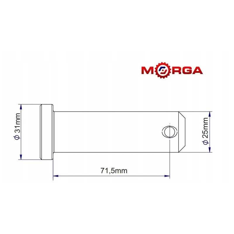 Apatinės trauklės jungties kaištis c 385 84450041m