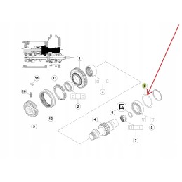 7700003733 pavarų dėžės tarpinio veleno atstumas