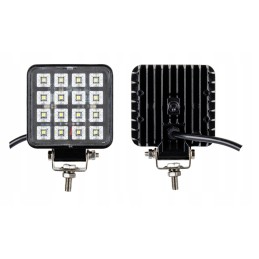 Darbinė lempa 16 LED halogeninė 16w 12v 24v 2vnt