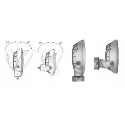 Kelio priekinis žibintas oe180x69 6xled, fokusuotas žibintas