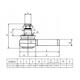Kubota L4508 vairo traukės galas