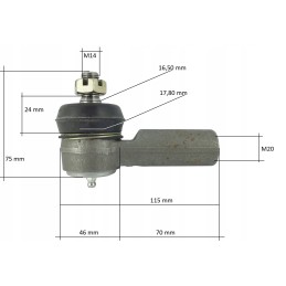 Kubota L4508 vairo traukės galas